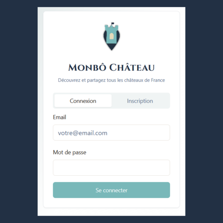 Aperçu appli Monbô Château