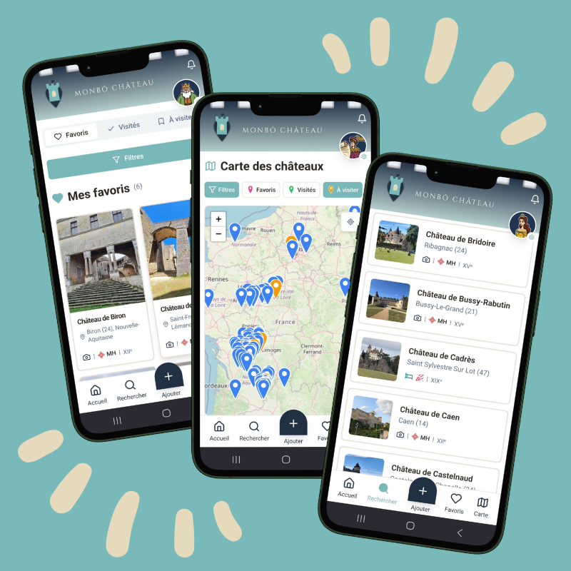Images illustration application monbô Château